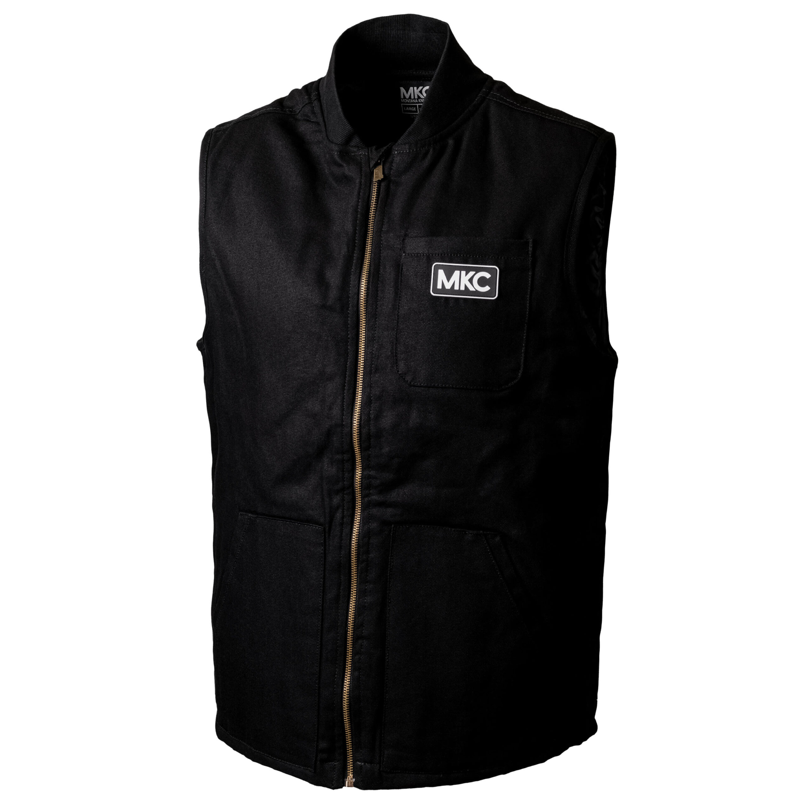 001-CANVASWORKVEST-BLACK-ZIPPED